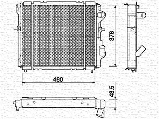 MAGNETI MARELLI Radiators, Motora dzesēšanas sistēma 350213227000